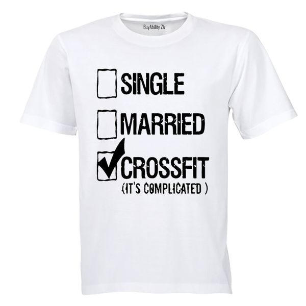 Crossfit - It's Complicated - Mens - T-Shirt - White