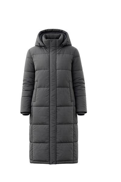 Women's Long Hooded Warm Winter Puffer Jacket