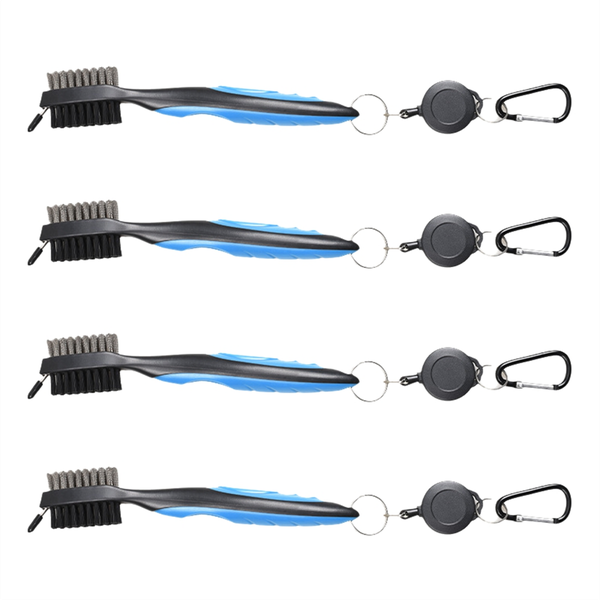 Golf Club Cleaning Brush Ball Double-Sided Cleaning Tool Red