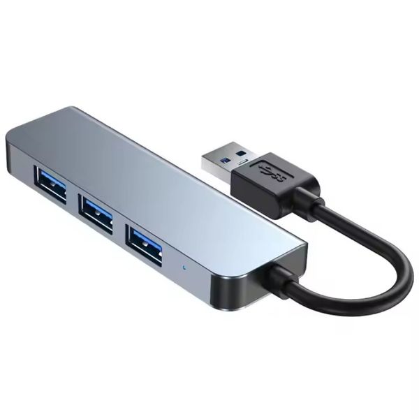 4-in-1 USB 3.0 Hub Compatible with Lenovo Xiaomi PC with Micro Charge Port