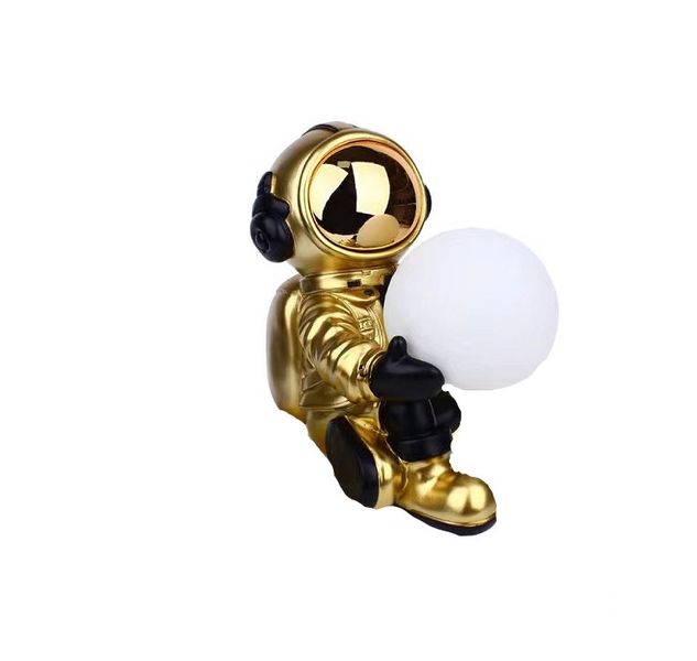 Golden Astronaut Decorative Lamp