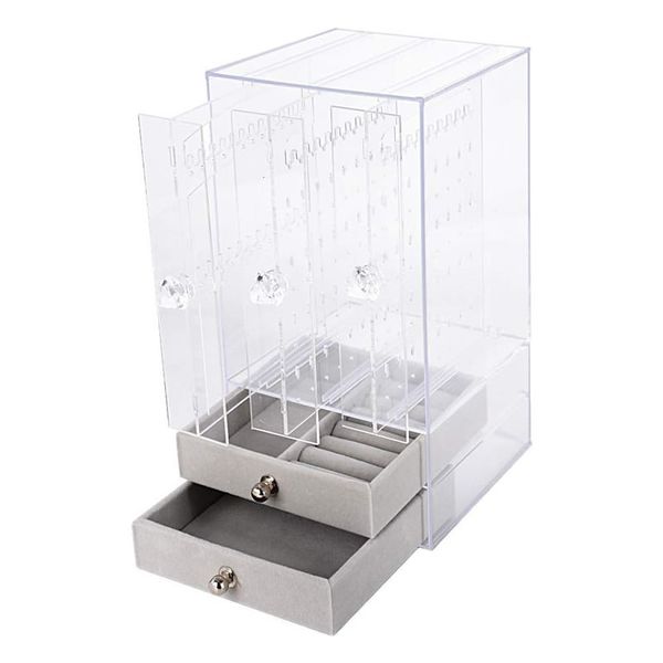 Transparent Acrylic Jewellery Dustproof Storage Box