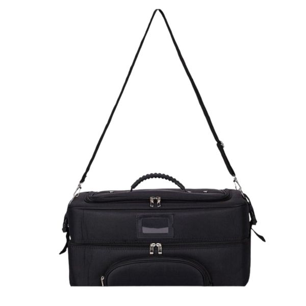 Travel Makeup Organizer Bag Nail Organizer Case with Adjustable Strap