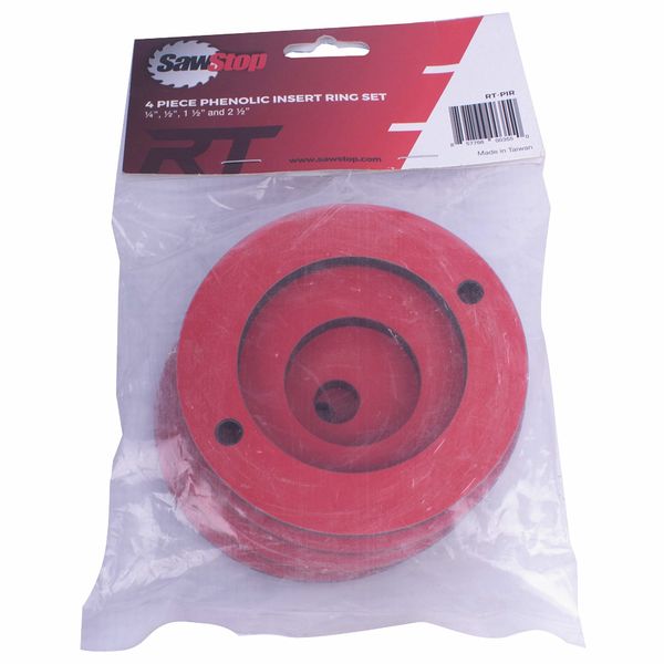 Sawstop - Phenolic Insert Ring 4 Piece Set 0.25"/0.5"/1.5"/2.5