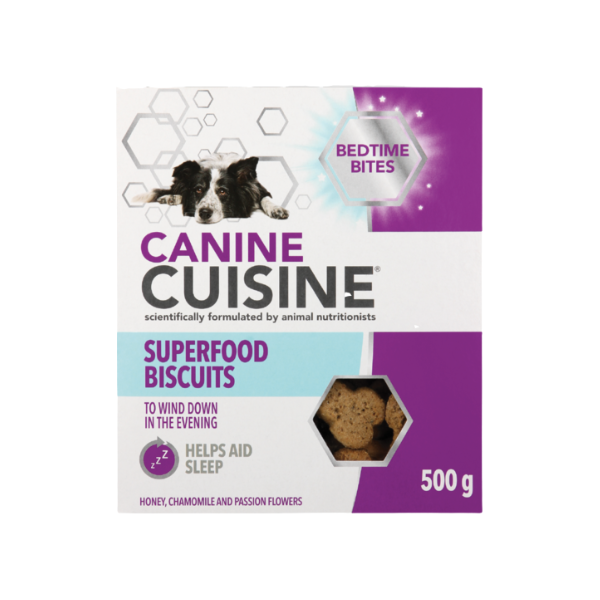 Canine Cuisine- Superfood Biscuits Bedtime Bites 500g x 2