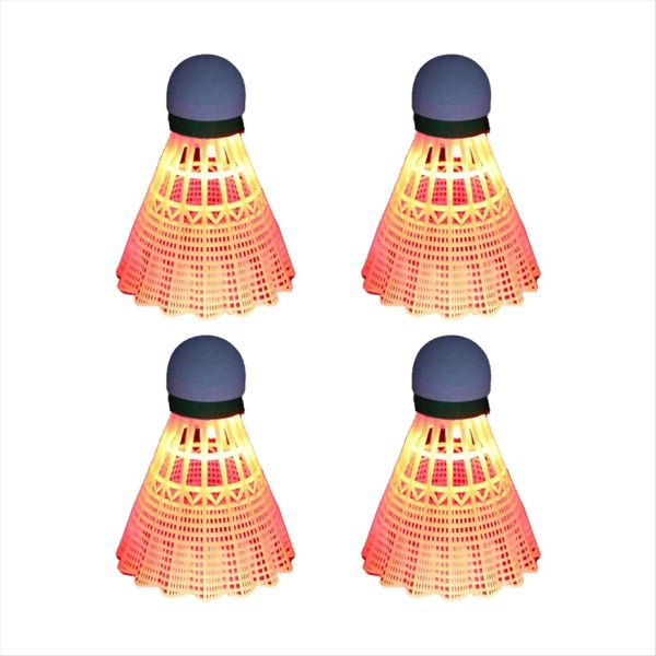 Light-Up Shuttlecocks Badminton Set Red