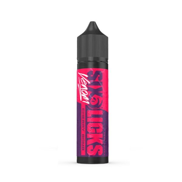 Six Licks Venom Salt/MTL Vape DIY Longfill Flavour (15to30ml)-Cherry Bomb