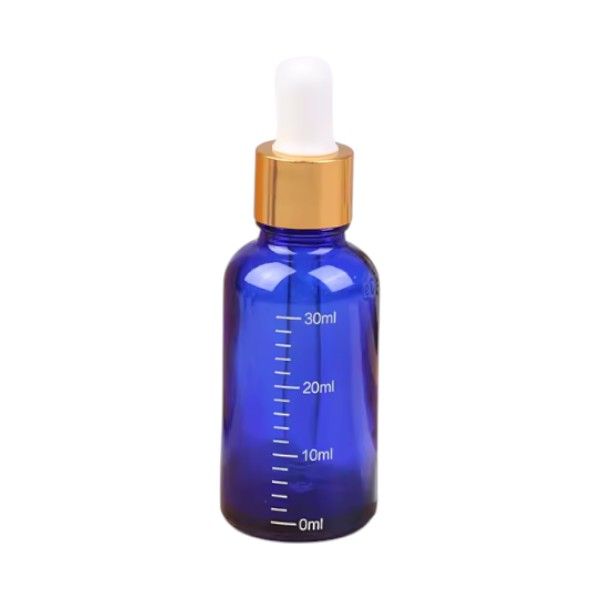 30ml Premium Glass Dropper Bottle - Blue