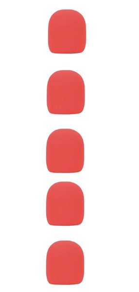 Red Microphone Covers - Pack of 5