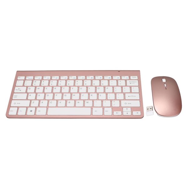 Keyboard Mouse Combo Office 78 Key Wireless Rose
