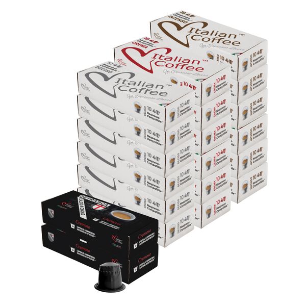Italian Coffee Bulk Special Nespresso Compatible Coffee Capsules - 200