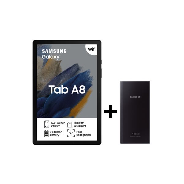 Samsung Galaxy Tab A8 (X200) 10.5" 32GB WiFi Tablet + 20,000mAh Powerbank
