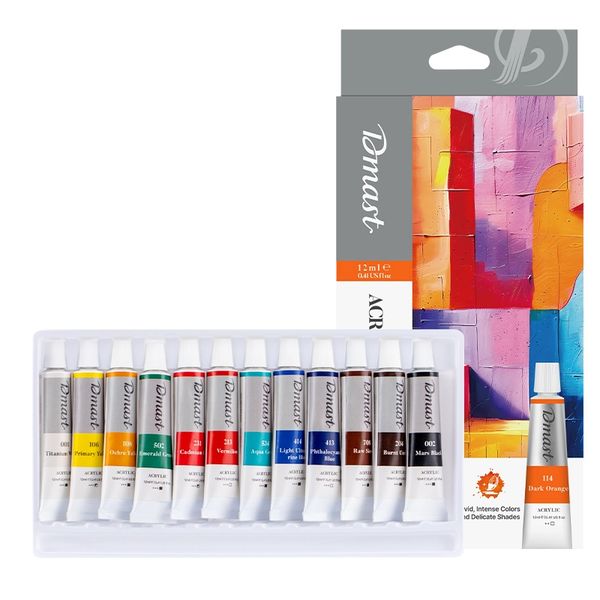 Dmast Acrylic Colour 12 Colour Set