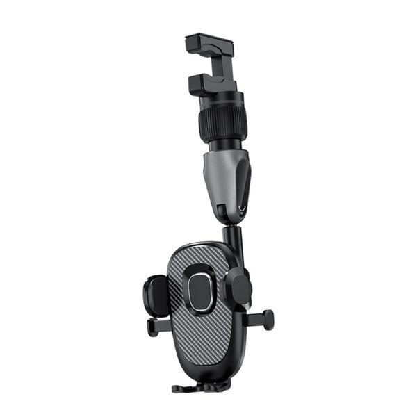 360 Degree Rotatable Retractable Car Rearview Mirror Phone Holder