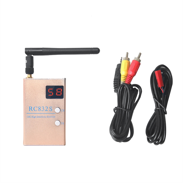 RC832S FPV 5.8G 48CH Receiver Video Audio AV Receiver