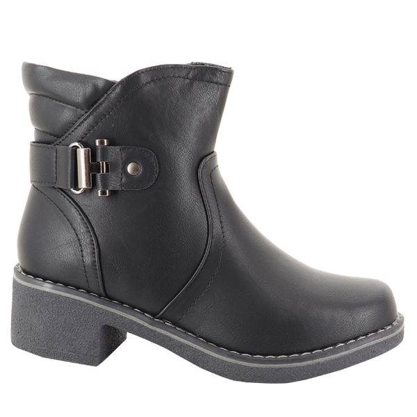 Ladies Side-Strap Detail Ankle Boot