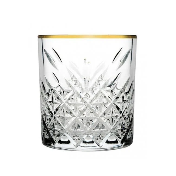 Pasabahce Golden Touch Timeless Whiskey Glass - 345ml - Set of 4