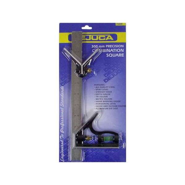 Dejuca - Combination Square + C/head - 300mm - 4 Pack