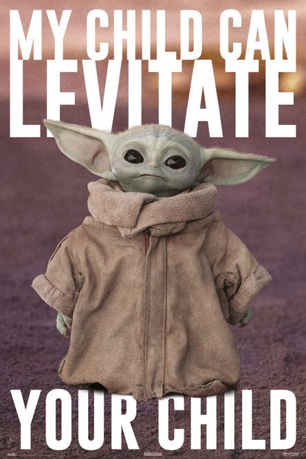 The Mandalorian Yoda Levitate Poster | Shop Today. Get it Tomorrow ...