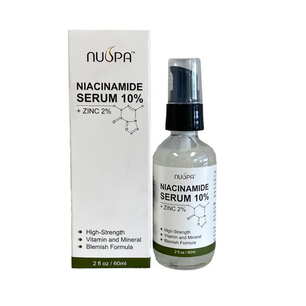 Nuspa Niacinimide Serum 10% + 2% Zinc (firmer &amp; younger looking skin) 60ml