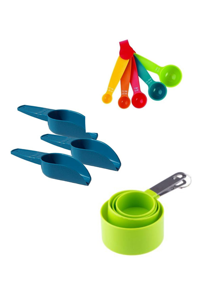 Baking &amp; Cooking Measuring Utensils (spoons, cups, scoops) - Multi colours