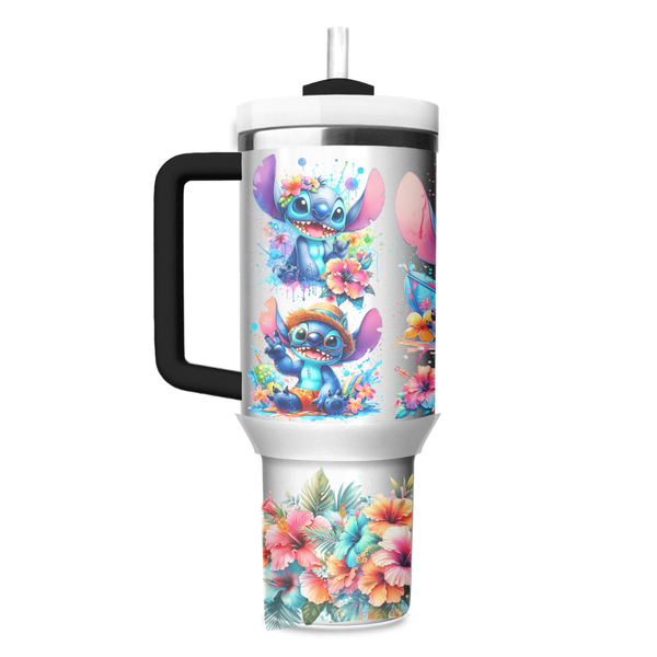 Stitch Inspired 40oz Quencher Tumbler