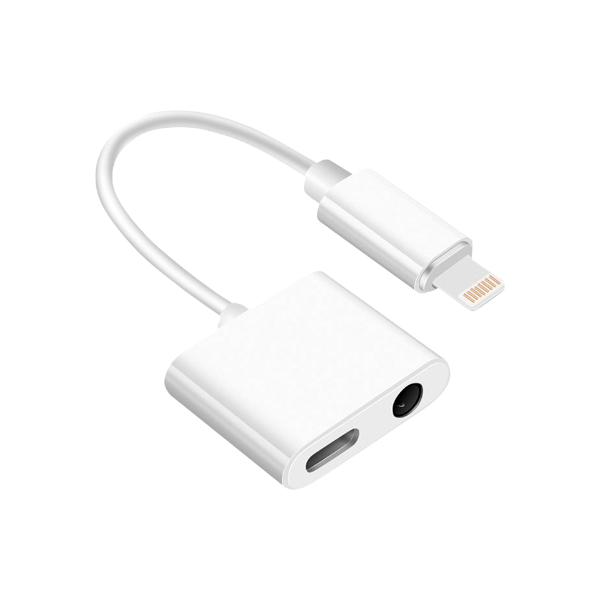 AIVR - H110 - Lightning To 3.5MM Female AUX And Female Lightning Adapter