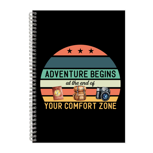 Comfort zone A4 Notebook Pad for Adventure Lovers Trendy Graphic Present014