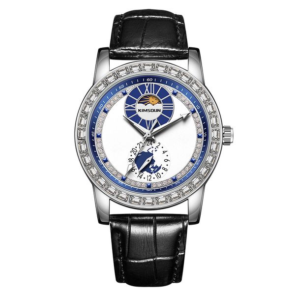 New Kingston Sun Moon Star Men's Watch Fully Automatic Waterpro