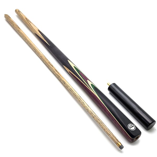 Dominator 2Piece Ash Pool Cue Jade Inferno Ash Snooker Stick &amp; Butt Extender