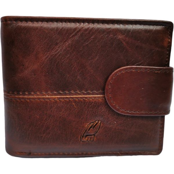 Men's Genuine Leather Bifold Wallet for 7 Cards