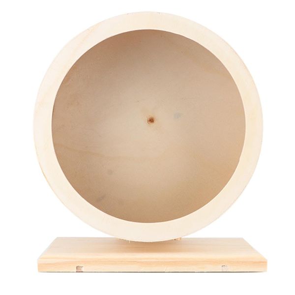 Wooden Running Wheel Exercise Toy for Hamster Mouse Small Pets Medium