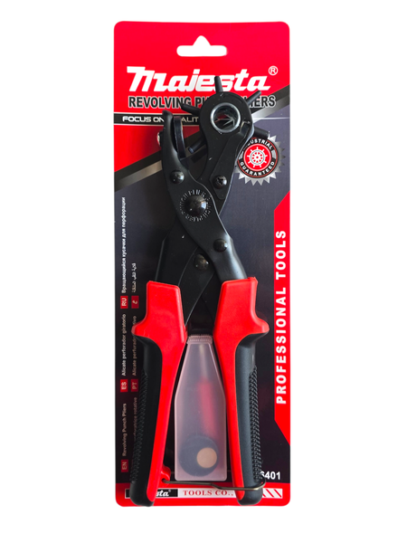Majesta Revolving Leather Punch Pliers 250mm