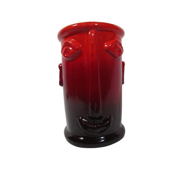 Vase Ceramic 21x13cm Maryna Wagenaar Face Planter - Décor Essentials