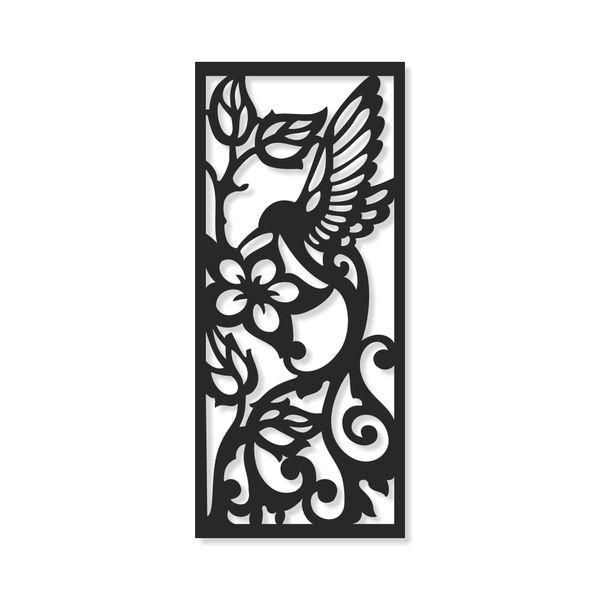 Aluminum Decorative Screen - Humming Bird 145cm x 64.3cm
