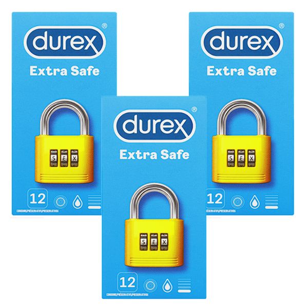 Durex Extra Safe Condoms - 3 x 12