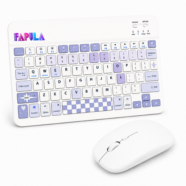 Fapula Ultra-Slim Wireless Keyboard and Mouse Combo Portable