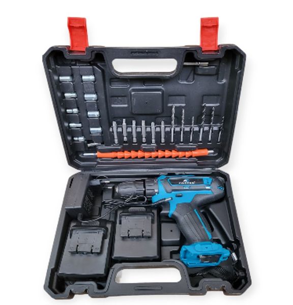 Electric Cordless Drill Set With 2 x 15V 7500mah Battery