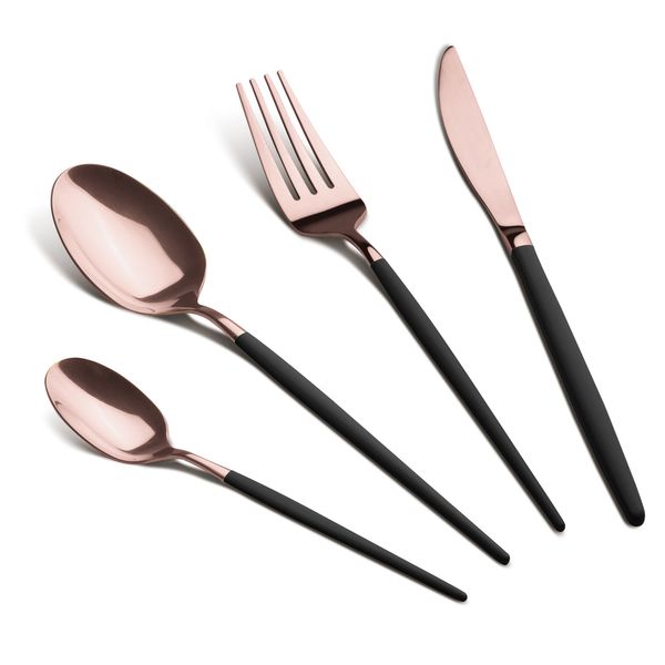 Berlinger Haus 24-Piece Cutlery Set - Black Rose