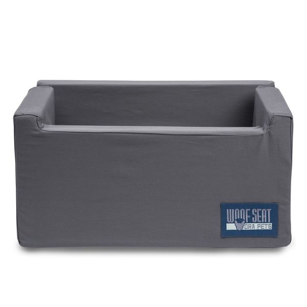 Woof Seat - Deluxe Dog Car Seat - Dark Grey
