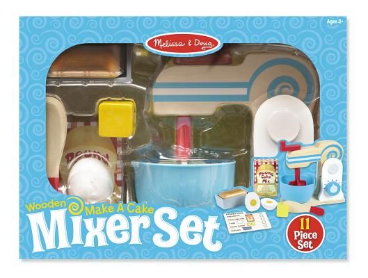 Melissa &amp; Doug Wooden Make-a-Cake Mixer Set