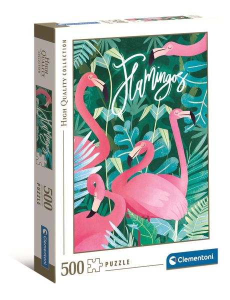 Clementoni 500 Piece Puzzle -Flamingos