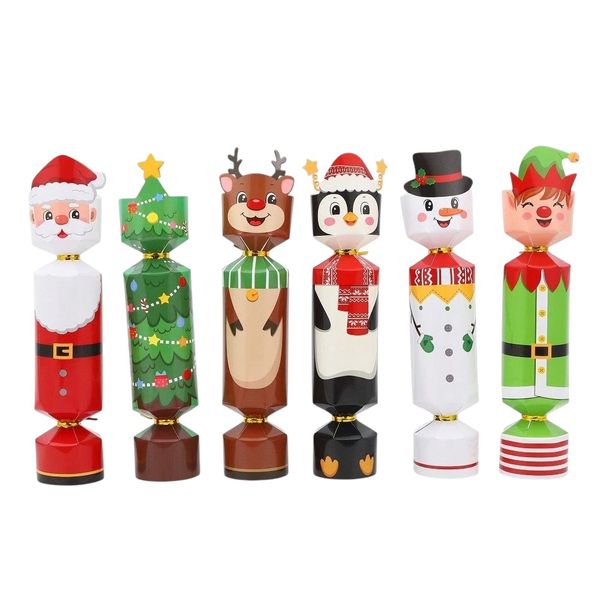 24 Piece Christmas Character Party Crackers - Multicolor
