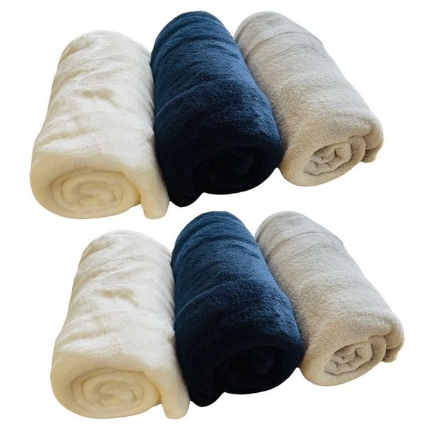Pet's Ultra Soft Fleece Blanket (125cm x 90cm) 6 Piece