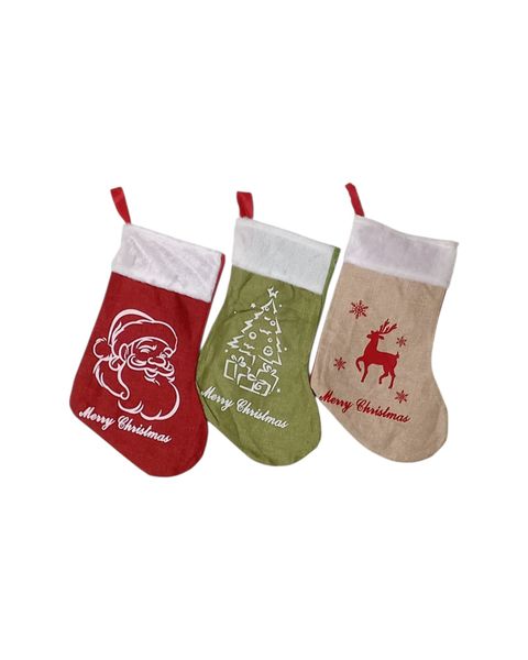 Ele Vibrant Christmas Stockings -6 Pack