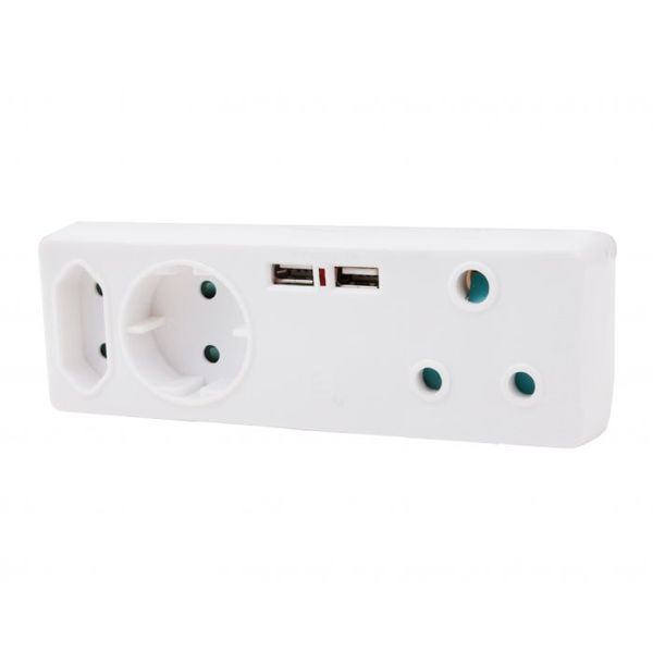 Multiplug - USB - 5-Way Adaptor