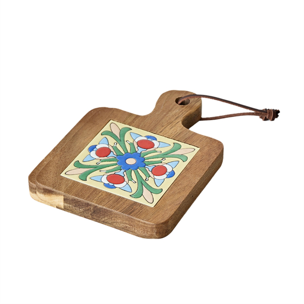 Solid Wood Tile Insulation Pot Mats Home Retro Placemats C