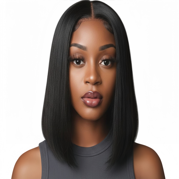 Marigold 14 inch Straight Wig - Human Hair with 13x4 Lace Front