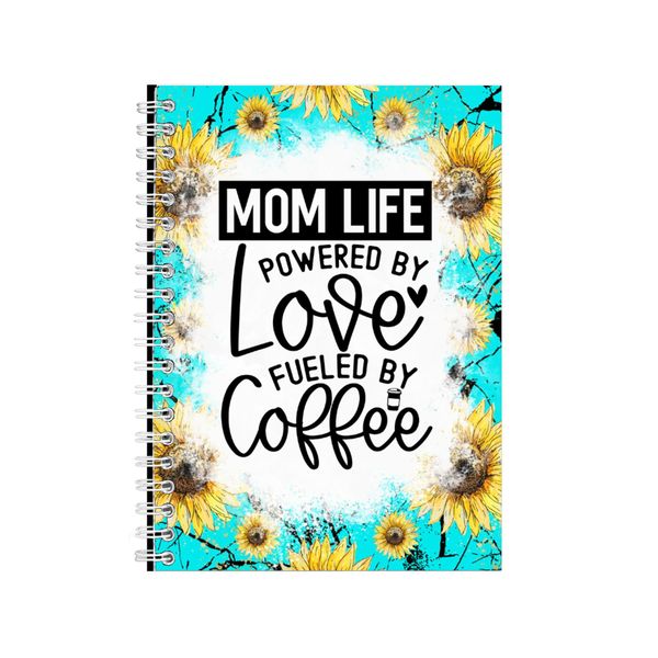 Turquoise Sunflowers Mama Notebook Mother's Day Gift Idea A4 Notepad Pad 84