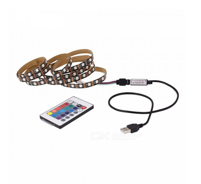 5m USB LED, 16 Colors TV LED Strip